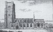 Thomas Gainsborough Lavenham Church from the South painting